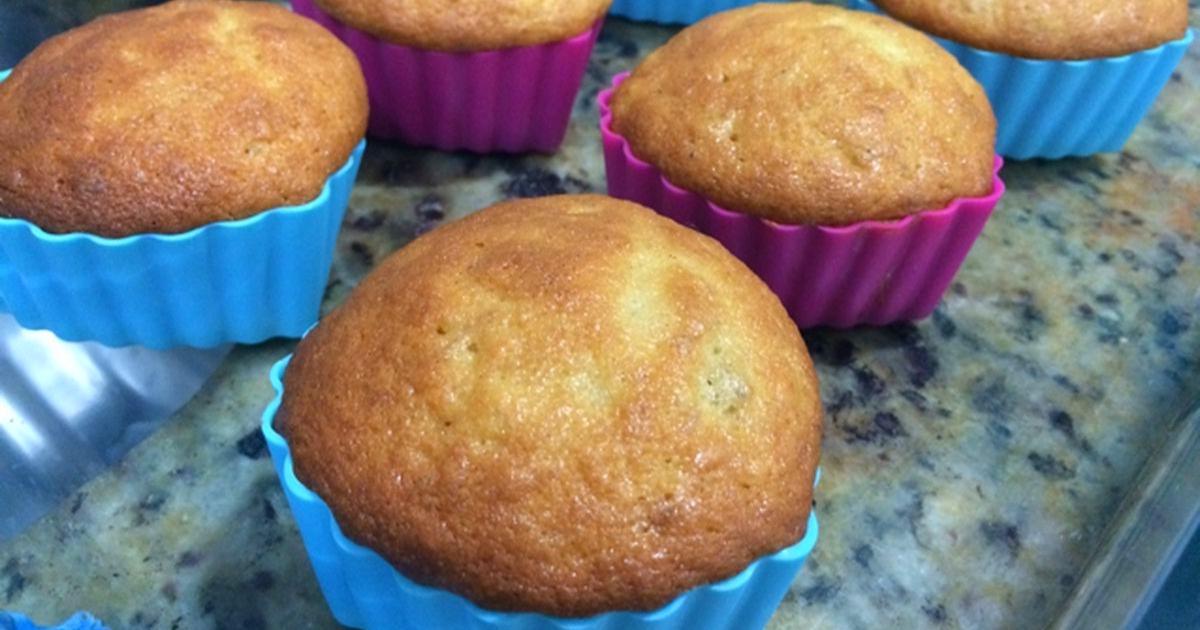 Cupcake de banana ou maçã saudável, uma maneira de servi algo nutritivo e gostoso 